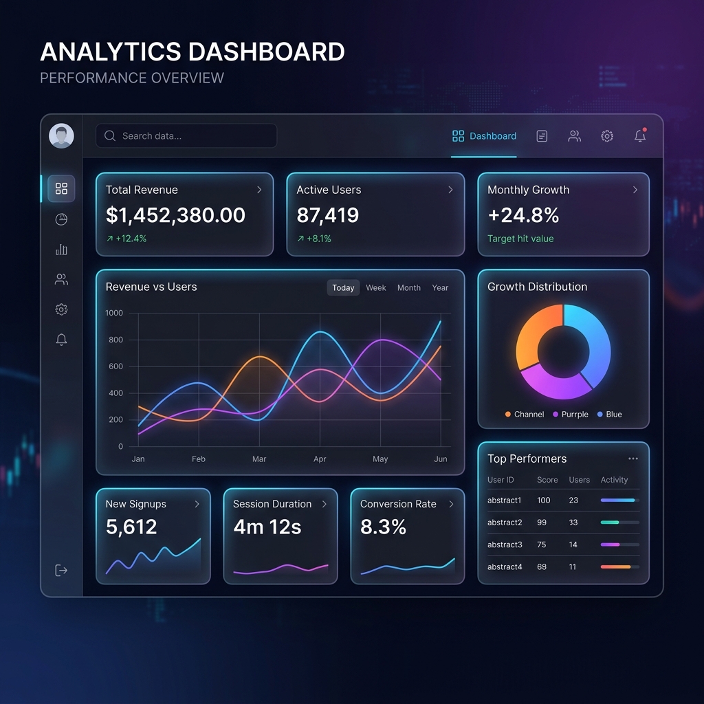 Analytics Dashboard Mockup